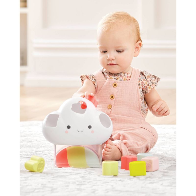 Skip Hop Silver Lining Cloud Shape Sorter Baby Learning Toy, 2 of 13