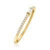 RS Pure by Ross-Simons 0.15 ct. t.w. Baguette and Round Diamond Ring in 14kt Yellow Gold - 2 of 4