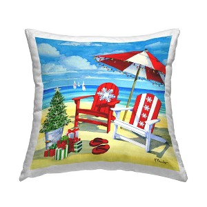 Stupell Industries Snowflake Beach Christmas Scene - 1 of 3