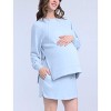 Women's Long Sleeve With Side Slits Scuba Raglan Top | Motherhood Maternity - 3 of 4