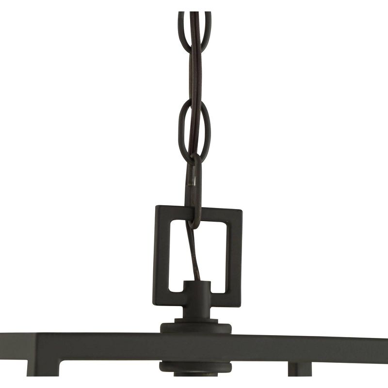 Franklin Iron Works Mortimer Bronze Mini Pendant Chandelier 12" Wide Rustic 4-Light Fixture for Dining Room Home Foyer Kitchen Island Entryway Bedroom, 4 of 10