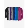 Woman Within Plus Size Fleece Baseball Jacket - 4 of 4