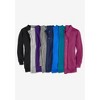 Woman Within Women's Plus Size Fleece Baseball Jacket - image 4 of 4