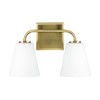 Capital Lighting Brody 2 - Light Vanity in  Aged Brass - 2 of 4
