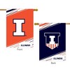 Illinois University NCAA Licensed Double-Sided House Flag 28" x 40" Briarwood Lane - 3 of 3