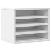 vidaXL Desk Organiser White 14.2x10.2x11.6" Engineered Wood - 2 of 4