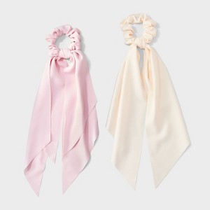 Long Tail Hair Twister Set 2pc - Wild Fable™ Pink/Cream - 1 of 3