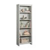 Homy Casa 5-Shelf Bookcase with Adjustable Shelves for Living Room, Bedroom or Home Office, White - 4 of 4