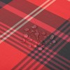 Red Plaid Christmas Tablecloth for Round Tables - 3 of 4