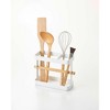 Yamazaki Home - Utensil Holder - Steel + Wood - 2 of 4