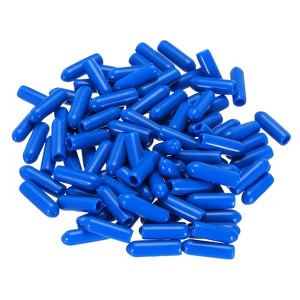 Unique Bargains Vinyl Rubber Screw Thread Bolt Plug Round Tube Insulated Protective Caps 100 Pcs - 1 of 4