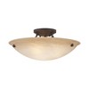Livex Lighting Oasis 3 - Light Semi-Flush Mount in  Bronze - 3 of 4