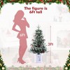 Christmas Tree with 78 Multi-Color  Lights, 3 Ft Pre-Lit Artificial Christmas Decoration - 2 of 4