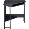 Small Corner Desk Triangle Computer Desk With Keyboard Drawers Study Table Furniture Workstation For Small Space-The Pop Home - 4 of 4