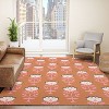Schatzi Brown Norr Flower Orange Rug - Deny Designs - 4 of 4