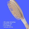 Conair Ceramic Wood Wooden Bristle Cushion Hair Brush - All Hair - 3 of 4