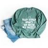 Simply Sage Market S.W.Smiley Don't Go With My Outfit Smiley Faces Sweatshirt - 3 of 4