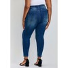 Avenue Women's Plus Size La Luna Zip Detail Skinny Leg Jean - 3 of 4