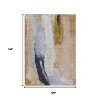 Beige And Navy Blue Abstract Washable Indoor Outdoor Area Rug - 3 of 4