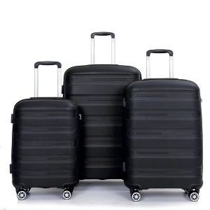 Hardshell Luggage Sets 3 Piece With Tsa Lock And 360 Degree Double Spinner Wheels Pp Lightweight Durable Hand Luggage (20"/24"/28") - 1 of 4