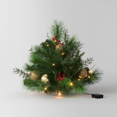 Online Wondershop set of two 3ft potted virginia pine LIT tree set