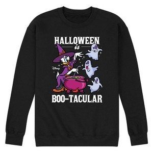 Men's - Disney - Daisy Duck Witch Halloween Is Boo-Tacular Graphic Fleece Sweatshirt - 1 of 4