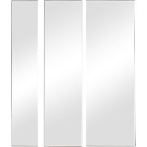 Uttermost Rectangular Vanity Decorative Wall Mirrors Set of 3 Modern Gold Leaf Metal Frame 16" Wide for Bathroom Bedroom Office - 1 of 1