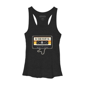 Women's Design By Humans Old School Mixtape 80s By JoshuasPlayhouse Racerback Tank Top - 1 of 2