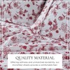 Winter Floral Brushed Microfiber Sheet Set - Great Bay Home - 2 of 4