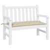 vidaXL Bench Cushion Outdoor Water Repellent Bench Cushion Pad Oxford Fabric - Beige 39.3" x 19.7" x 2.8" - 3 of 4