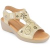 Andrea Premium Comfort Women's Wedge Leather Sandals 65431 - 2 of 4