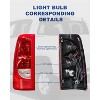 2003-2006 Silverado Tail Light Pair, Exact Fit for 1500, 2500HD & 3500 Models, Complete Assembly with Bulbs & Wiring - 4 of 4