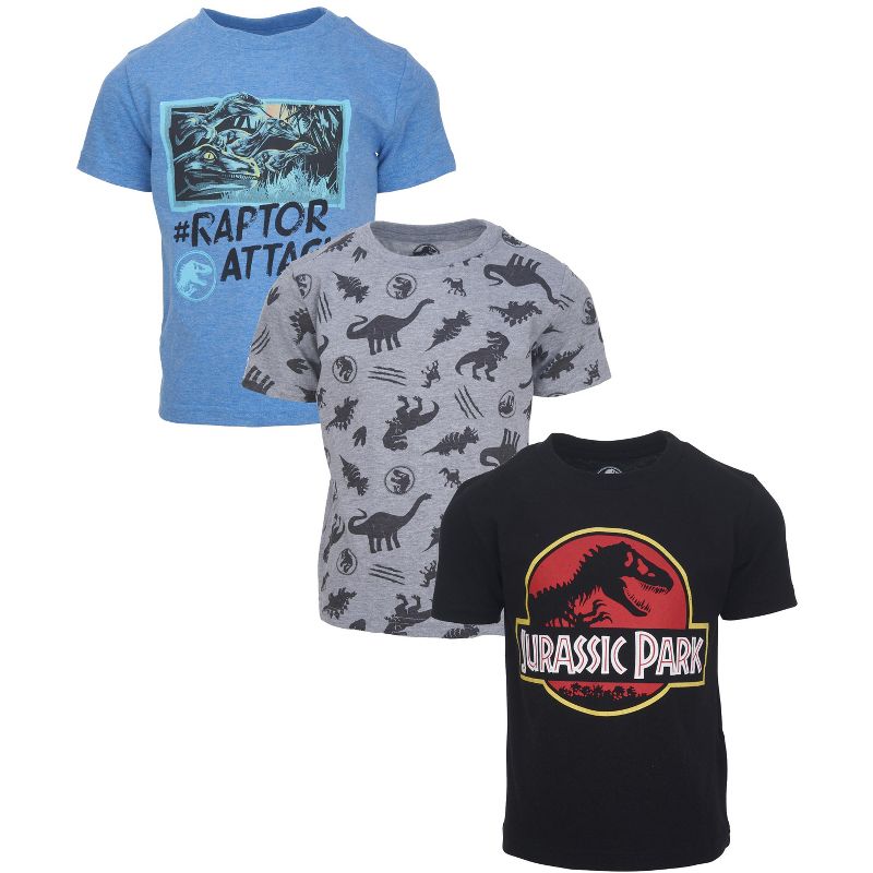 JURASSIC PARK Little Boys 3 Pack Graphic T-Shirt Multicolored , 1 of 5