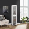 Kings Brand Furniture Romero Tall Curio Cabinet with 1 Door - 2 of 4