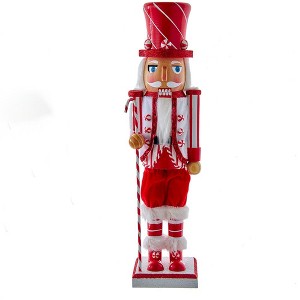 Kurt Adler 15-Inch Peppermint Nutcracker - 1 of 4