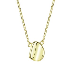 14K Gold Plated Asymmetrical Necklace for Kids and Teens – A Trendy and Stylish Piece Featuring Unique Design Elements for a Modern Look - 1 of 3