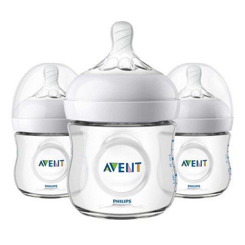 Philips Avent Natural Baby Bottle - Clear - 4oz - 3pk - image 1 of 4