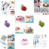206 PCS Cake Decorating Supplies Kit, Baking Set for Beginners W/ Cake Turntable Stand Rotating Turntable, Russian Piping Tips Set, Cake Baking - 3 of 4