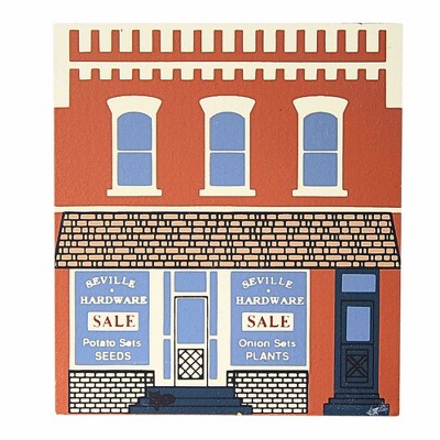 Cat's Meow Village 3.5 Inch Seville Hardware Market Street Retired Village Buildings