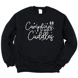 Simply Sage Market Women's Graphic Sweatshirt Campfires and Cuddles - 1 of 2