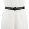 Elerevyo Women's Black Casual PU Leather Waist Belt with Buckle - 4 of 4