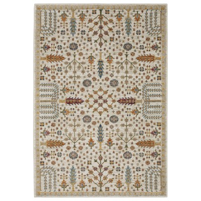 Oriental Weavers Andorra 2449B Ivory /Gold Indoor Area Rug - 1'10" x 3'2"