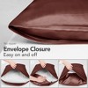 Deconovo Satin Silk Pillowcases (Set of 2), Envelope Closure - 4 of 4