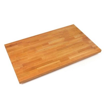 John Boos Boos Block Blended Eased Edge Butcher Block Kitchen Countertop with Oil Finish, 1.5-Inch Thickness, 24" x 25" x 1 1/2", Cherry
