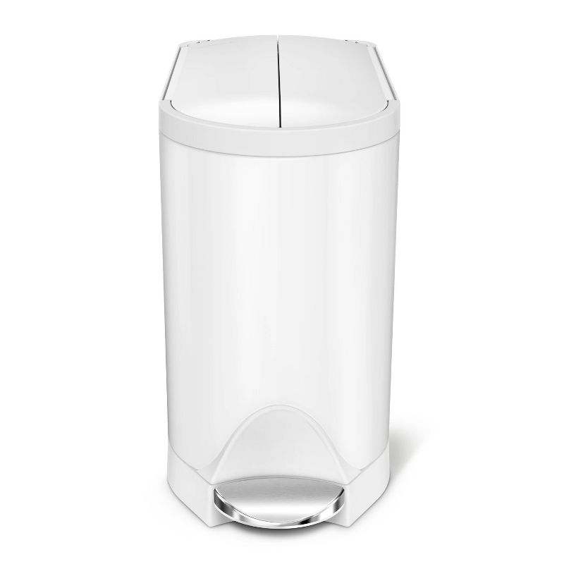 simplehuman 10L Butterfly Steel Step Trash Can, 3 of 6