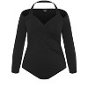 Women's Plus Size Keyla Bodysuit - black | CITY CHIC - 4 of 4