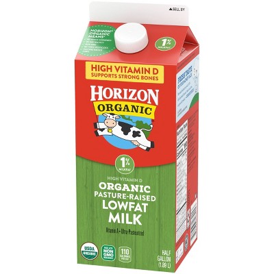 Horizon Organic 1% Lowfat High Vitamin D Milk - 0.5gal