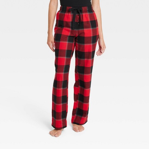 Women's Checkered Flannel Pajama Pants - Stars Above™ Red XXL