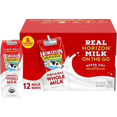 Horizon Organic Whole Shelf-Stable Milk - 12ct/8 fl oz Boxes