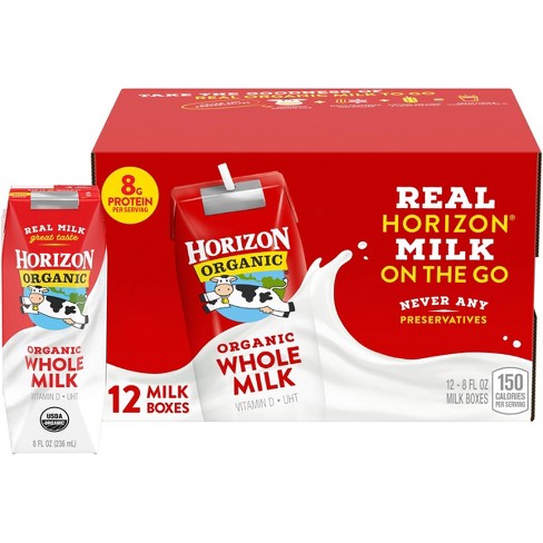 Horizon Organic Whole Shelf-Stable Milk - 12ct/8 fl oz Boxes - image 1 of 4
